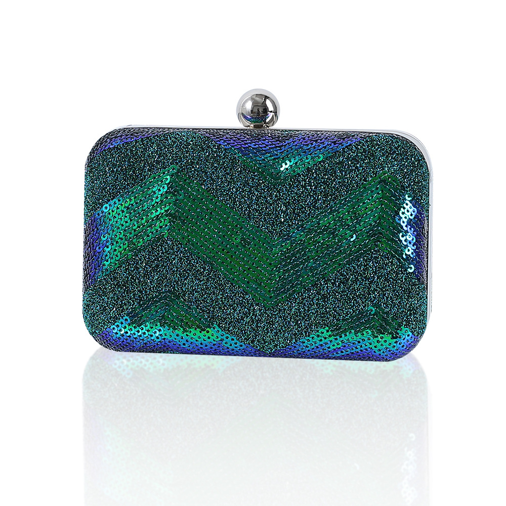 Women Bags In Trend - Yeşil el çantası lüks tasarımcı Sequins