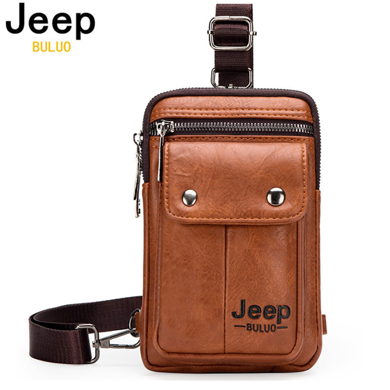 Saddle Bag Leather - JEEP BULUO Küçük Çok fonksiyonlu Sling