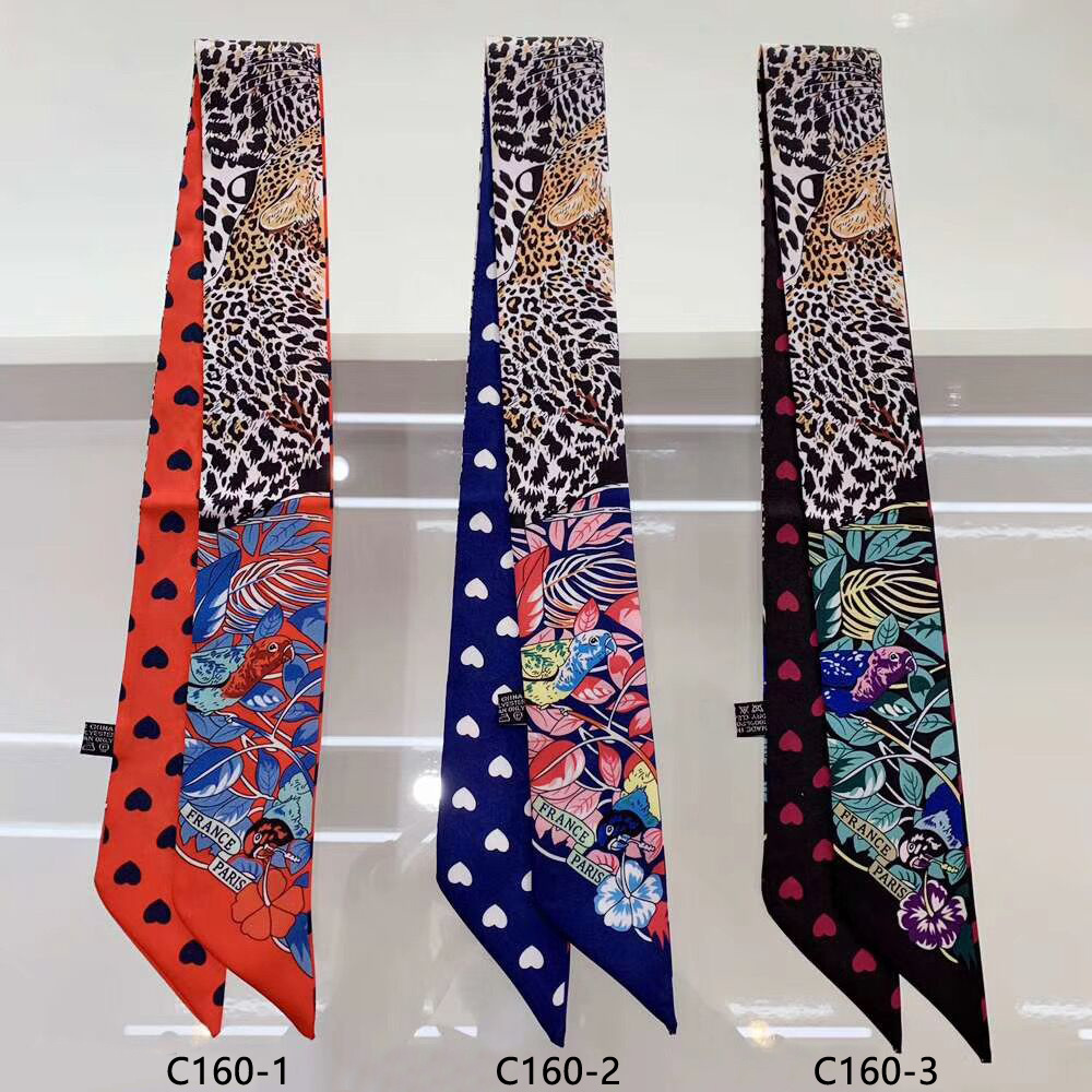 Women Bags Branded - Marka leopar papağan kalp ipek eşarp