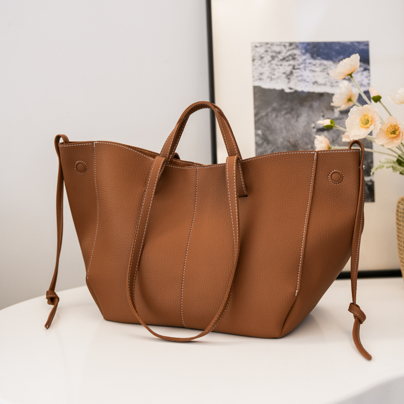 Women Bags In Trend - Büyük Kapasiteli Deri Fermuar kadın Bez
