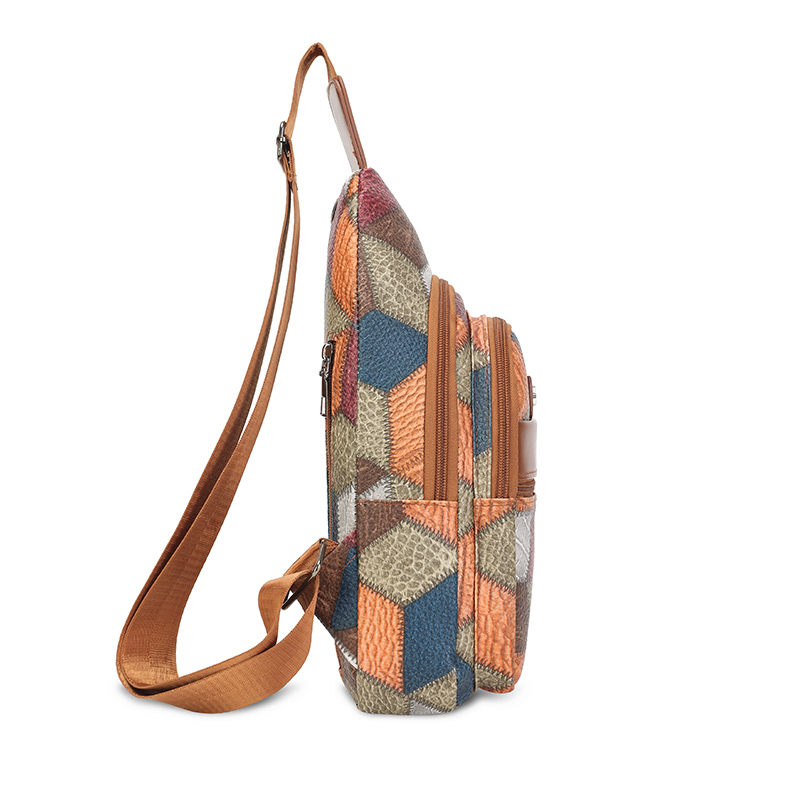 Patchwork Desenli Göğüs Çantas - Women Bags Pack incelemesi ve fiyatı