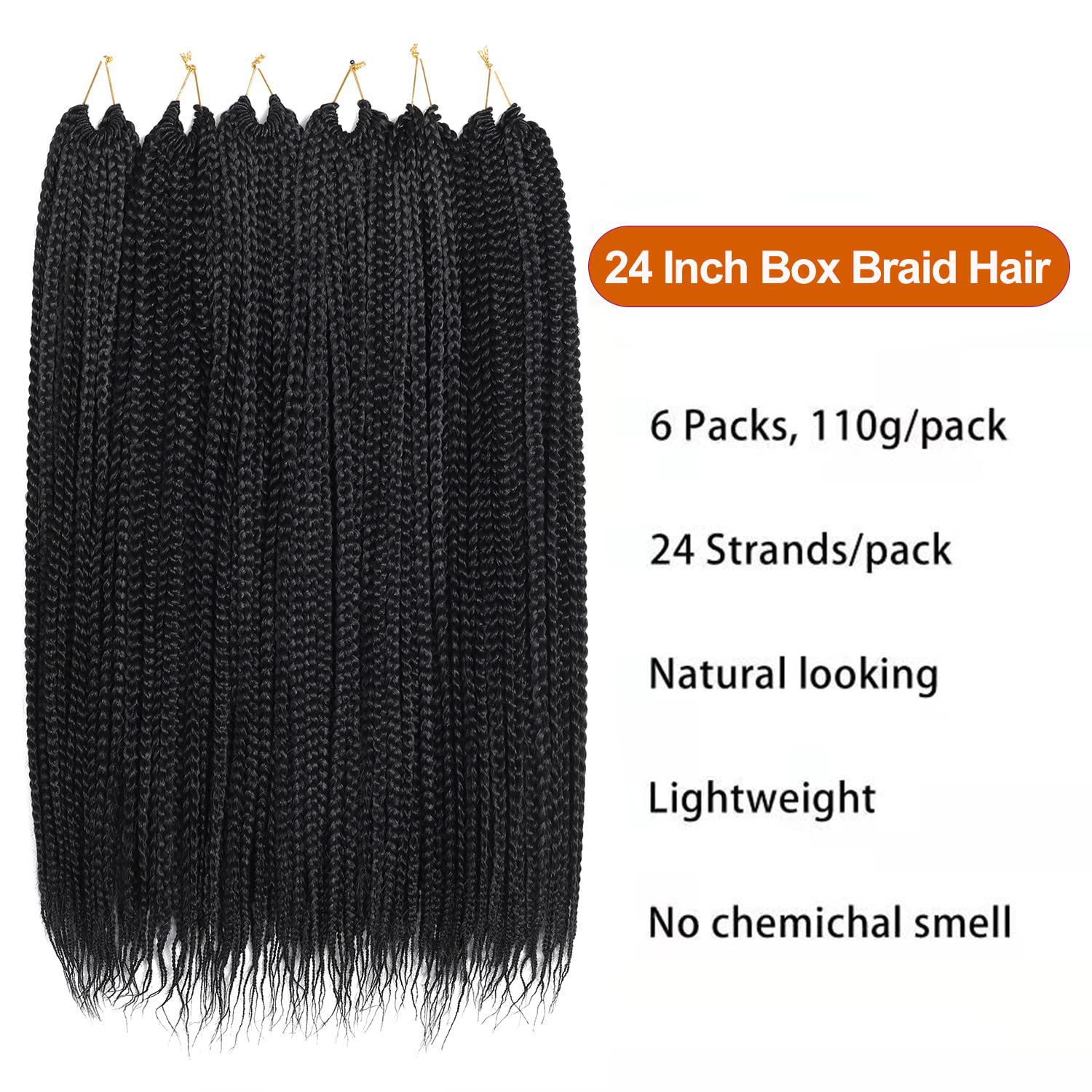 6 Paket Kutu Örgü Saç 24 inç 1 - Women Bags Pack incelemesi ve fiyatı
