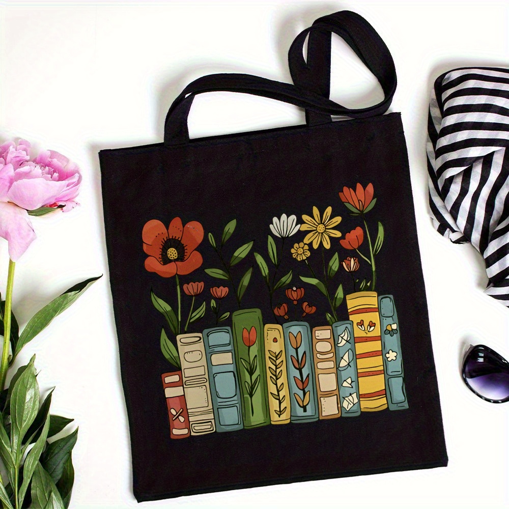 Kitaplık Baskılı Tote Çanta, G - Women Hand Bags For Office incelemesi ve fiyatı