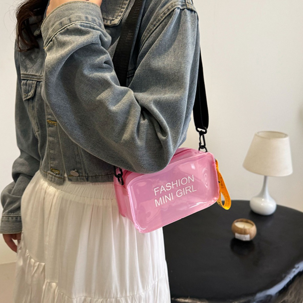 Şeffaf jöle PVC Crossbody askı - Jelly Bag Clear Pvc incelemesi ve fiyatı