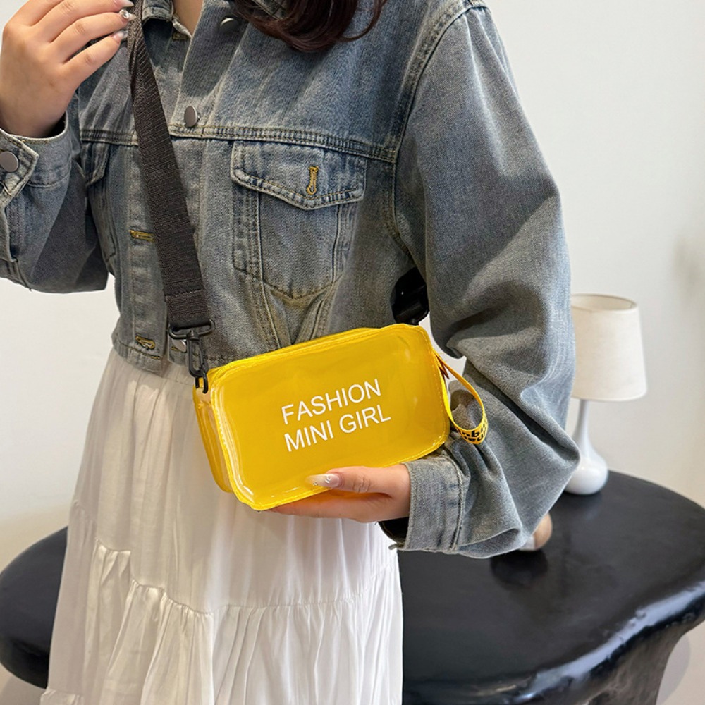 Şeffaf jöle PVC Crossbody askı - Jelly Bag Clear Pvc incelemesi ve fiyatı