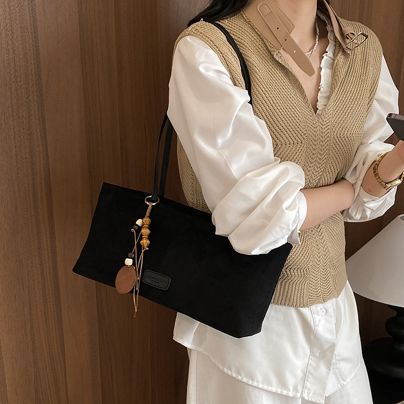 LEFTSIDE Retro Süet Omuz Çanta - Women Bags In Trend incelemesi ve fiyatı